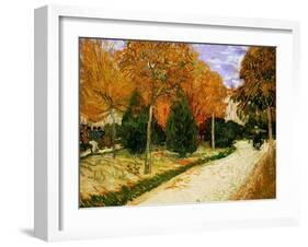 'Autumnal Garden' or 'The Public Park', 1888-Vincent van Gogh-Framed Giclee Print