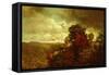 Autumnal Landscape by William Mason Brown-William Mason Brown-Framed Stretched Canvas