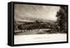 Autumnal Sun Set-John Constable-Framed Stretched Canvas