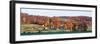 Autumnal trees in farm, Wilmington, Vermont, USA-Panoramic Images-Framed Photographic Print