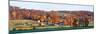 Autumnal trees in farm, Wilmington, Vermont, USA-Panoramic Images-Mounted Photographic Print