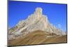 Autumnal View of the High Rocky Peak of Ra Gusela from Falzarego Pass, Trentino-Alto Adige, Italy-Roberto Moiola-Mounted Photographic Print