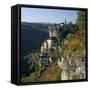 Autumnal View, Rocamadour, Lot, Midi-Pyrenees, France, Europe-Stuart Black-Framed Stretched Canvas