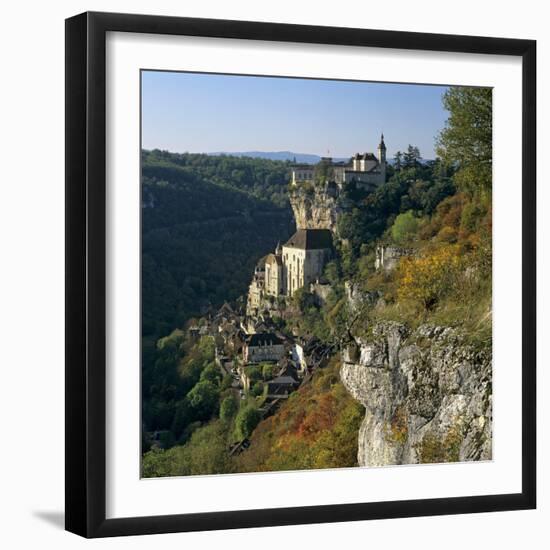 Autumnal View, Rocamadour, Lot, Midi-Pyrenees, France, Europe-Stuart Black-Framed Photographic Print