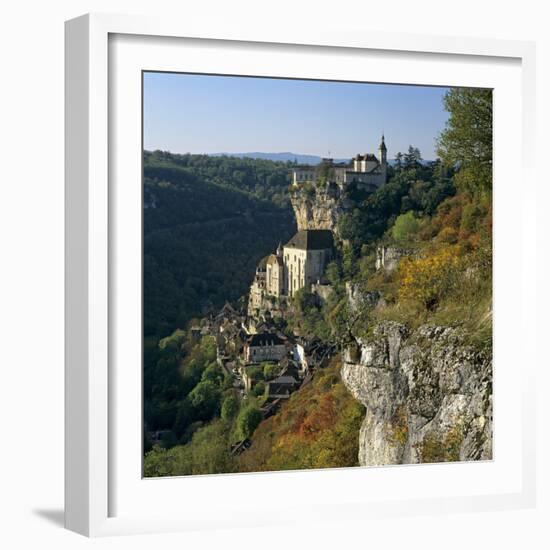 Autumnal View, Rocamadour, Lot, Midi-Pyrenees, France, Europe-Stuart Black-Framed Photographic Print