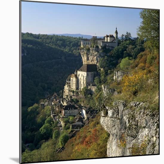 Autumnal View, Rocamadour, Lot, Midi-Pyrenees, France, Europe-Stuart Black-Mounted Photographic Print