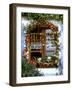 Autumnal Window Decoration with Apples and Cabbage-Roland Krieg-Framed Photographic Print