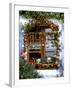 Autumnal Window Decoration with Apples and Cabbage-Roland Krieg-Framed Photographic Print