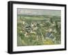 Auvers, Panoramic View, 1873-75-Paul Cezanne-Framed Giclee Print