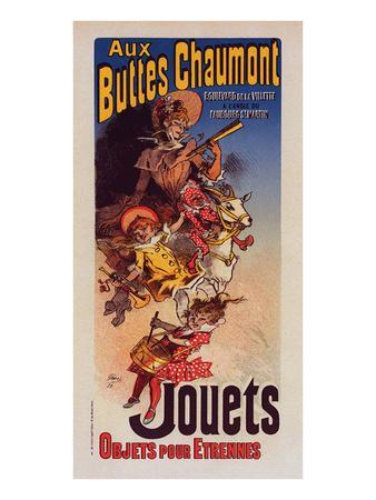 Aux Buttes Chaumont - Jouets' Premium Giclee Print - Cheret | AllPosters.com