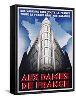 Aux Dames De France Poster-Maurice Pecnard-Framed Stretched Canvas