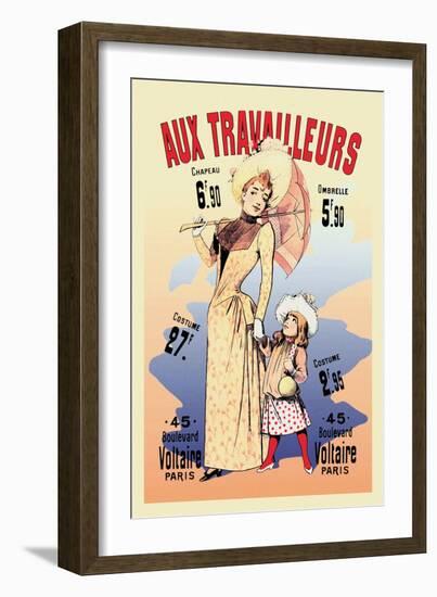 Aux Travailleurs-Alfred Choubrac-Framed Art Print