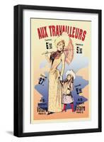 Aux Travailleurs-Alfred Choubrac-Framed Art Print