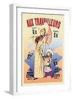 Aux Travailleurs-Alfred Choubrac-Framed Art Print