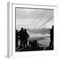 Auxiliary Fire Service exercise in Hyde Park, 1957-Ted Heanley M.B.E. D.F.C.-Framed Photographic Print