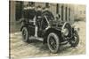 Auxiliary Fire Squad in Vintage Car-null-Stretched Canvas