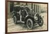 Auxiliary Fire Squad in Vintage Car-null-Framed Art Print