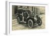 Auxiliary Fire Squad in Vintage Car-null-Framed Art Print