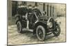 Auxiliary Fire Squad in Vintage Car-null-Mounted Art Print