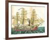 Auxiliary Steamship-null-Framed Art Print