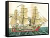 Auxiliary Steamship-null-Framed Stretched Canvas