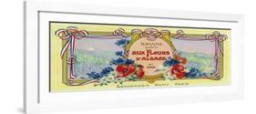 Auz Fleurs D' Alsace Soap Label - Paris, France-Lantern Press-Framed Art Print