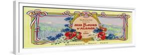 Auz Fleurs D' Alsace Soap Label - Paris, France-Lantern Press-Framed Premium Giclee Print