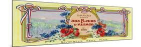 Auz Fleurs D' Alsace Soap Label - Paris, France-Lantern Press-Mounted Premium Giclee Print