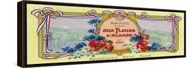 Auz Fleurs D' Alsace Soap Label - Paris, France-Lantern Press-Framed Stretched Canvas