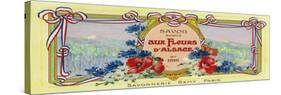 Auz Fleurs D' Alsace Soap Label - Paris, France-Lantern Press-Stretched Canvas