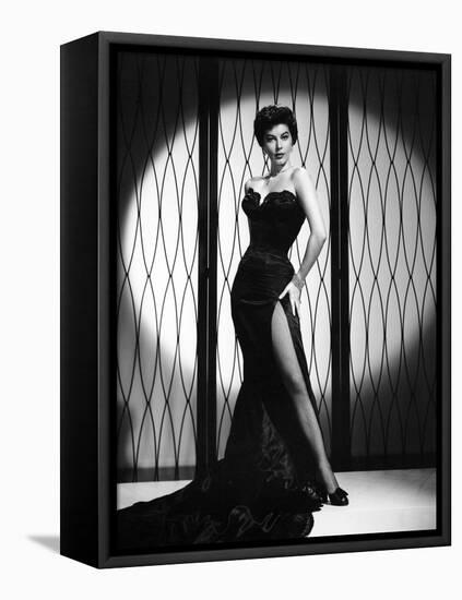 Ava Gardner, 1952 (b/w photo)-null-Framed Stretched Canvas