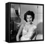 Ava Gardner early 50'S (b/w photo)-null-Framed Stretched Canvas