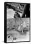 Ava Gardner in the 40's (b/w photo)-null-Framed Stretched Canvas