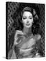 Ava Gardner in the 40's (b/w photo)-null-Stretched Canvas