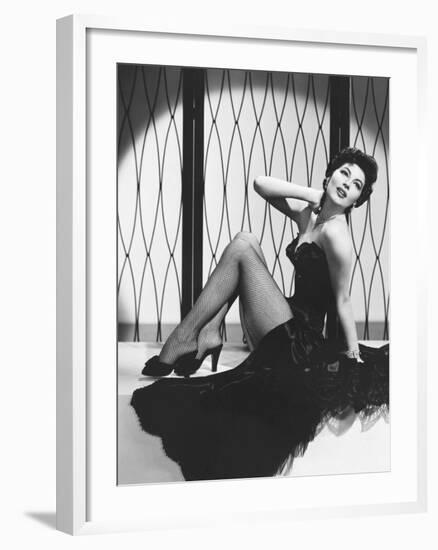Ava Gardner in the 50's (b/w photo)-null-Framed Photo