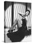 Ava Gardner in the 50's (b/w photo)-null-Stretched Canvas