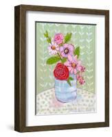 Ava Rose Flowers-Blenda Tyvoll-Framed Art Print