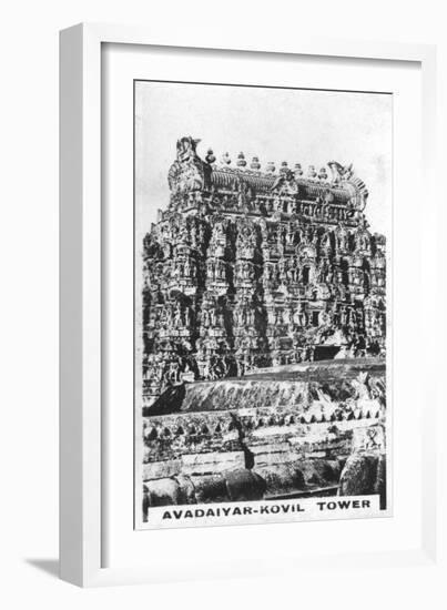 Avadaiyar-Kovil Tower, Avadaiyarkovil, Tamil Nadu, India, C1925-null-Framed Giclee Print