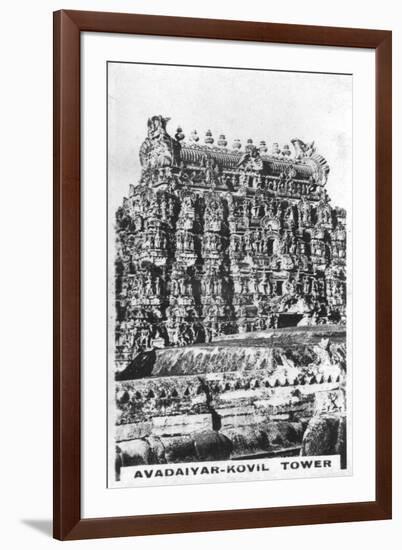 Avadaiyar-Kovil Tower, Avadaiyarkovil, Tamil Nadu, India, C1925-null-Framed Giclee Print