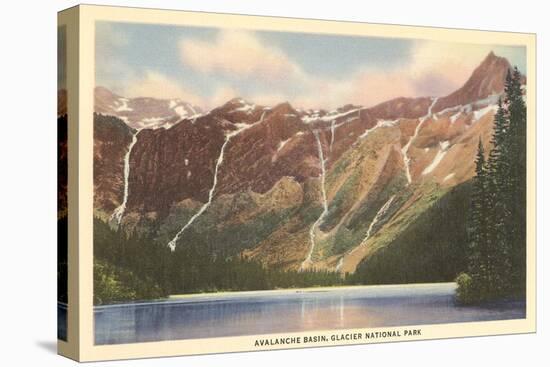 Avalanche Basin, Glacier Park, Montana-null-Stretched Canvas