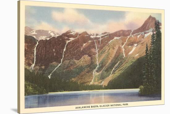 Avalanche Basin, Glacier Park, Montana-null-Stretched Canvas