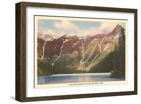 Avalanche Basin, Glacier Park, Montana-null-Framed Art Print