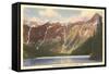 Avalanche Basin, Glacier Park, Montana-null-Framed Stretched Canvas