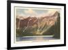 Avalanche Basin, Glacier Park, Montana-null-Framed Art Print