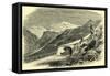 Avalanche Gallery on the Simplon Switzerland-null-Framed Stretched Canvas