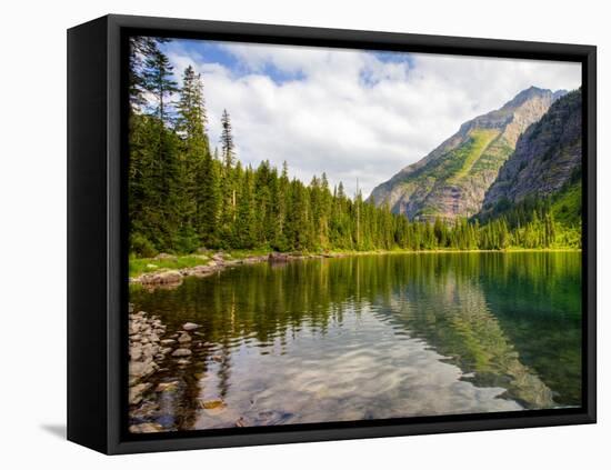 Avalanche Lake, Glacier National Park, Montana, USA-Jamie & Judy Wild-Framed Stretched Canvas