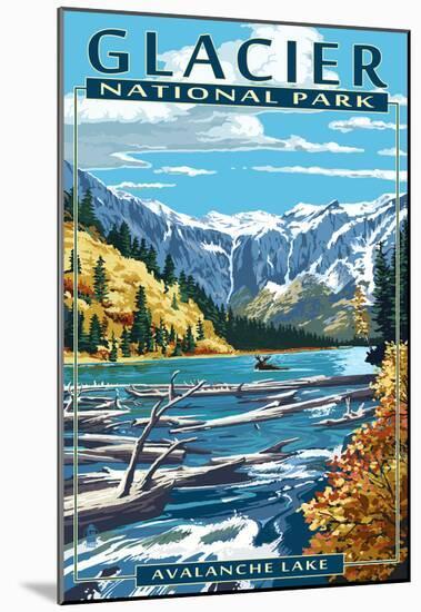 Avalanche Lake - Glacier National Park, Montana-null-Mounted Poster