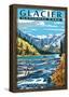 Avalanche Lake - Glacier National Park, Montana-null-Framed Poster