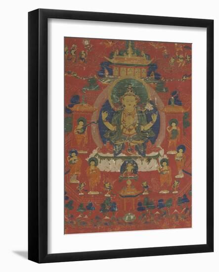 Avalokiteçvara sous son aspect Sadaksarî-null-Framed Giclee Print