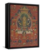 Avalokiteçvara sous son aspect Sadaksarî-null-Framed Stretched Canvas